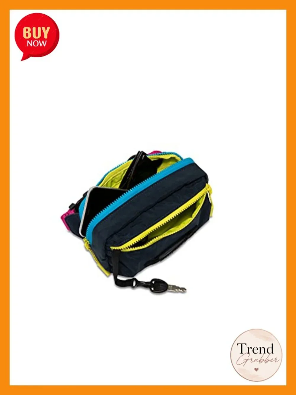 Convertible Crossbody Fanny Pack Belt Bag Hip Pack with Mesh Pocket